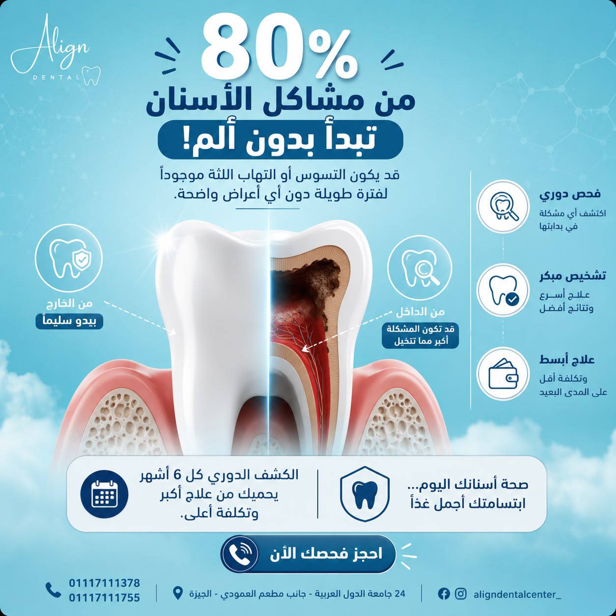 Dental Health Awareness Infographic Design